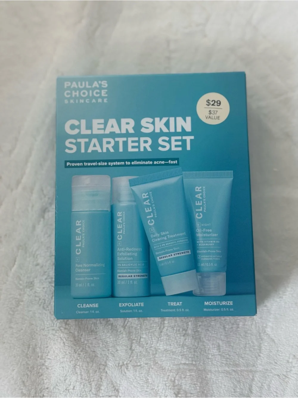 Paula's Choice Clear Skin Starter Set - Trial Sizes Boxed New